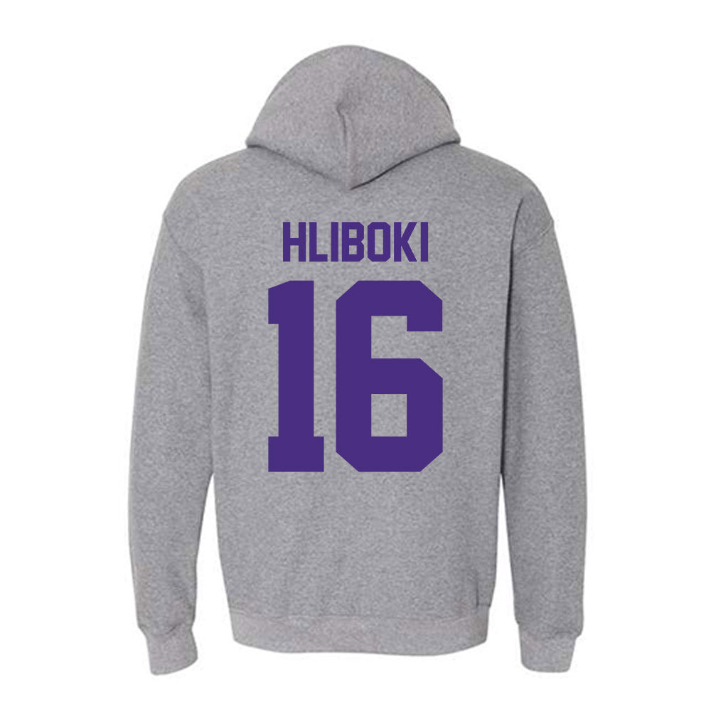 Northwestern - NCAA Baseball : Sam Hliboki - Classic Shersey Hooded Sweatshirt-1