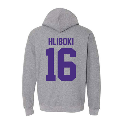 Northwestern - NCAA Baseball : Sam Hliboki - Classic Shersey Hooded Sweatshirt-1