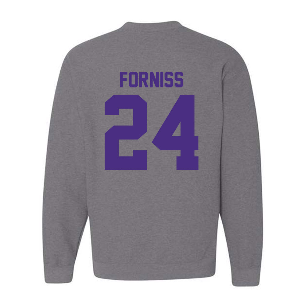 Northwestern - NCAA Baseball : Christian Forniss - Classic Shersey Crewneck Sweatshirt-1