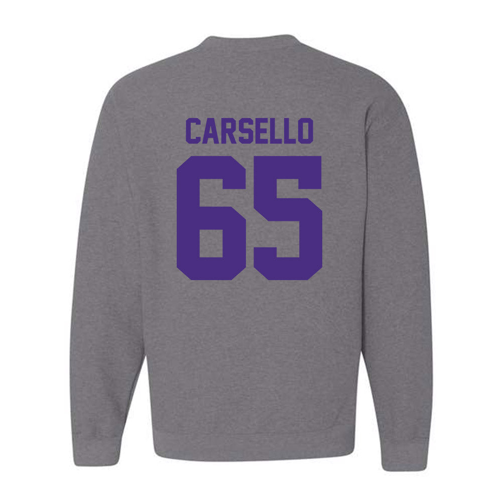 Northwestern - NCAA Football : Jackson Carsello - Classic Shersey Crewneck Sweatshirt-1