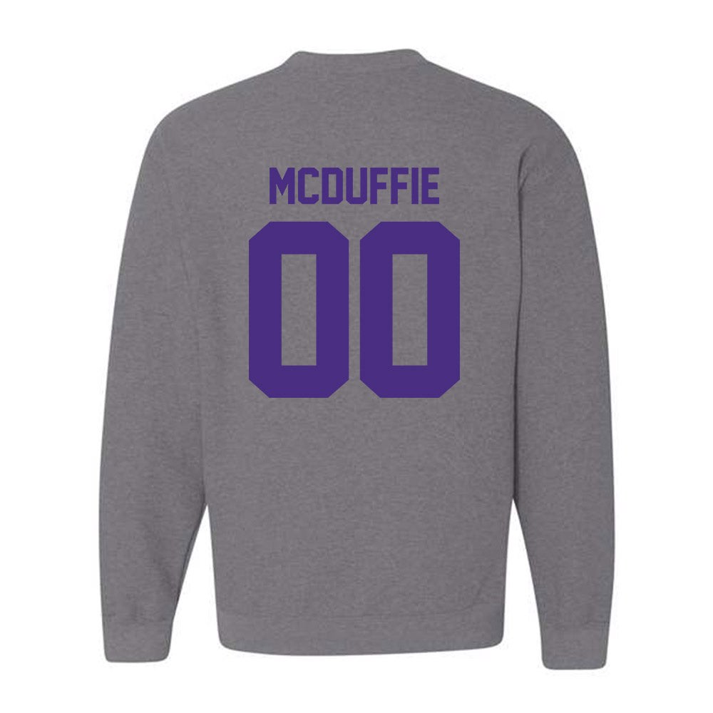 Northwestern - NCAA Football : Jaden McDuffie - Classic Shersey Crewneck Sweatshirt-1