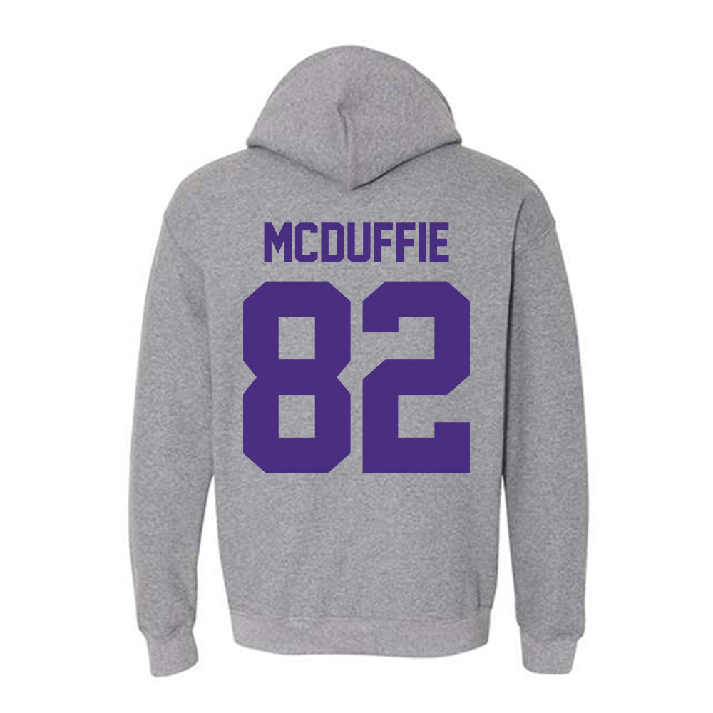 Northwestern - NCAA Football : Jaden McDuffie - Classic Shersey Hooded Sweatshirt-1