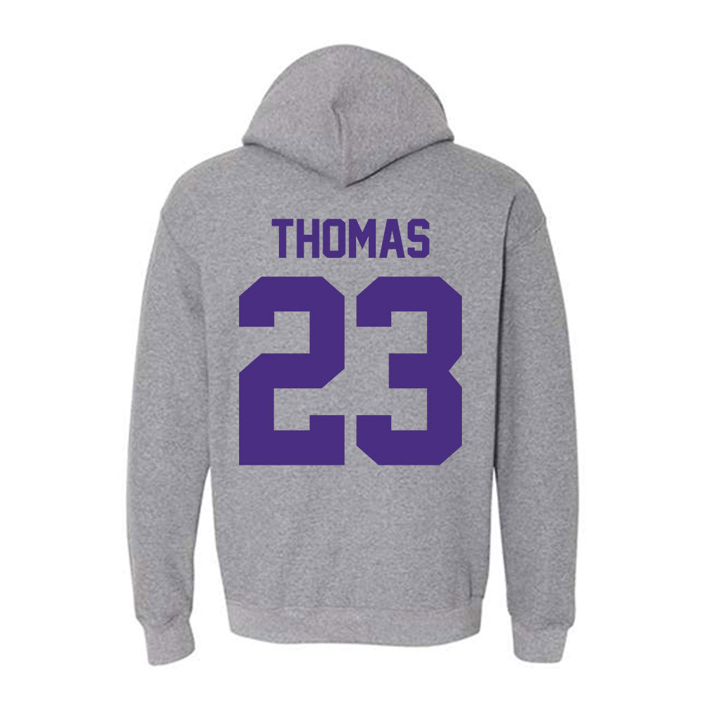 Northwestern - NCAA Women's Basketball : Tayla Thomas - Classic Shersey Hooded Sweatshirt-1