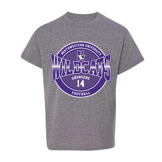 Northwestern - NCAA Football : Dube Enongene - Classic Fashion Shersey Youth T-Shirt-0