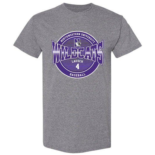 Northwestern - NCAA Baseball : Jack Lausch - Classic Fashion Shersey T-Shirt-0