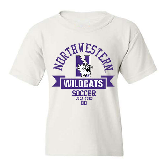 Northwestern - NCAA Men's Soccer : Luca Toro - Classic Fashion Shersey Youth T-Shirt-0