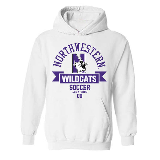 Northwestern - NCAA Men's Soccer : Luca Toro - Classic Fashion Shersey Hooded Sweatshirt-0