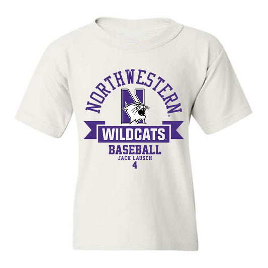 Northwestern - NCAA Baseball : Jack Lausch - Classic Fashion Shersey Youth T-Shirt-0