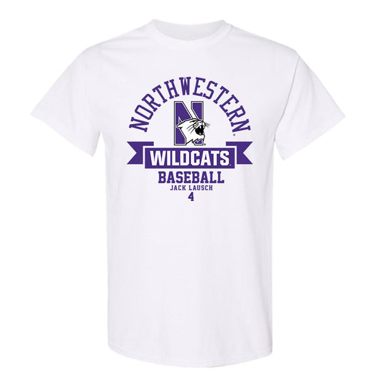 Northwestern - NCAA Baseball : Jack Lausch - Classic Fashion Shersey T-Shirt-0