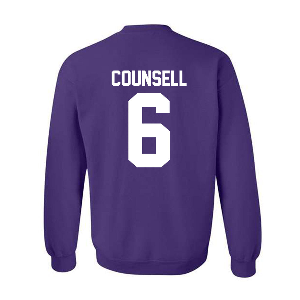 Northwestern - NCAA Baseball : Jack Counsell - Crewneck Sweatshirt-1