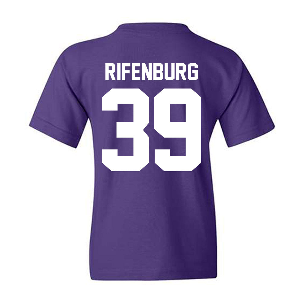 Northwestern - NCAA Baseball : Jake Rifenburg - Youth T-Shirt-1