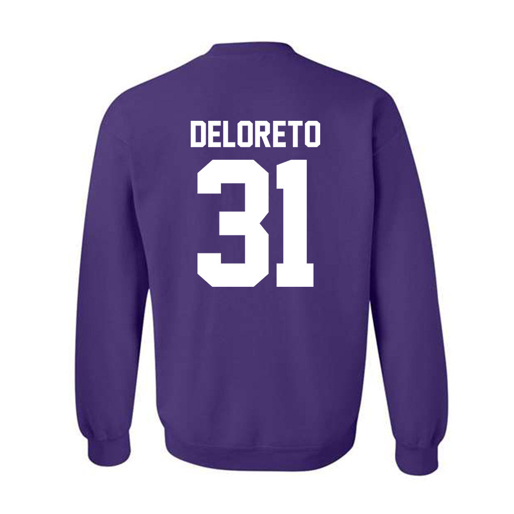 Northwestern - NCAA Baseball : Dominic DeLoreto - Crewneck Sweatshirt-1