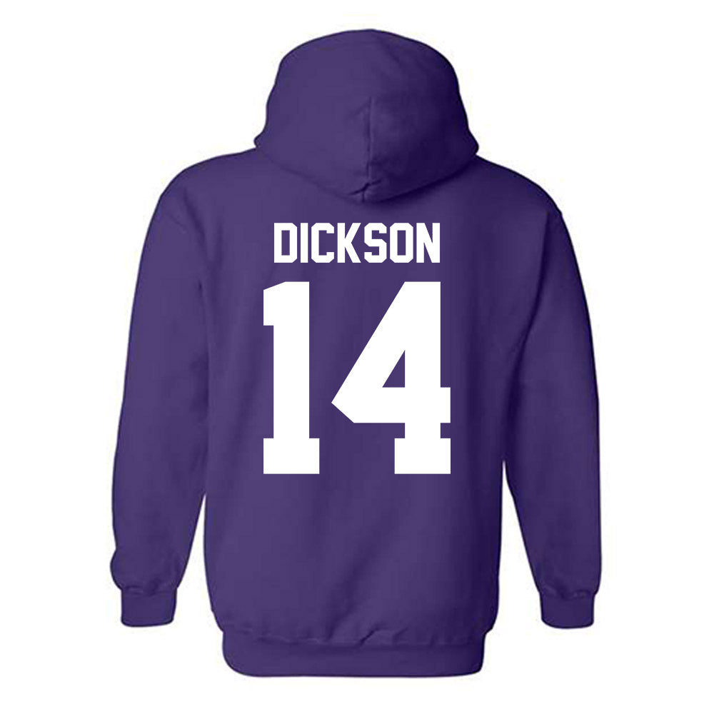 Northwestern - NCAA Baseball : Drew Dickson - Sports Shersey Hooded Sweatshirt