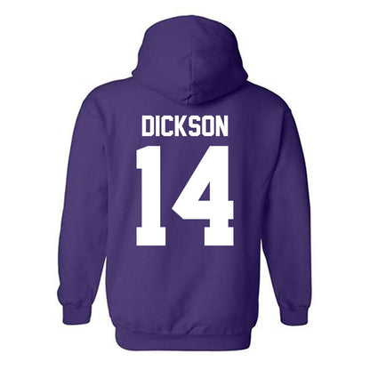 Northwestern - NCAA Baseball : Drew Dickson - Sports Shersey Hooded Sweatshirt
