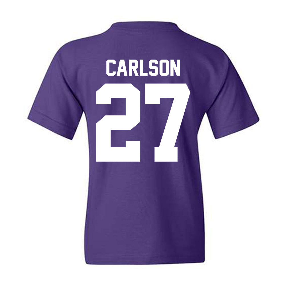Northwestern - NCAA Baseball : Zach Carlson - Youth T-Shirt-1