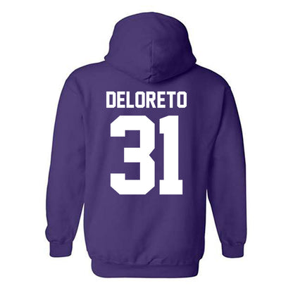 Northwestern - NCAA Baseball : Dominic DeLoreto - Hooded Sweatshirt-1