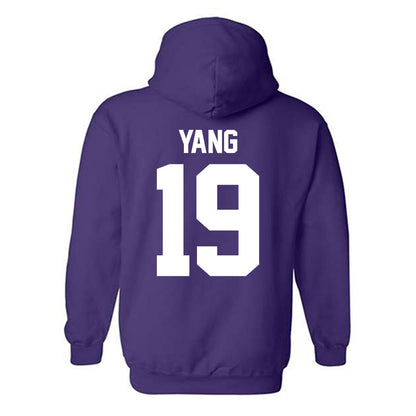 Northwestern - NCAA Baseball : Jake Yang - Hooded Sweatshirt-1
