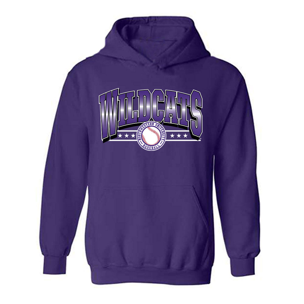 Northwestern - NCAA Baseball : Josh Ramos - Sports Shersey Hooded Sweatshirt