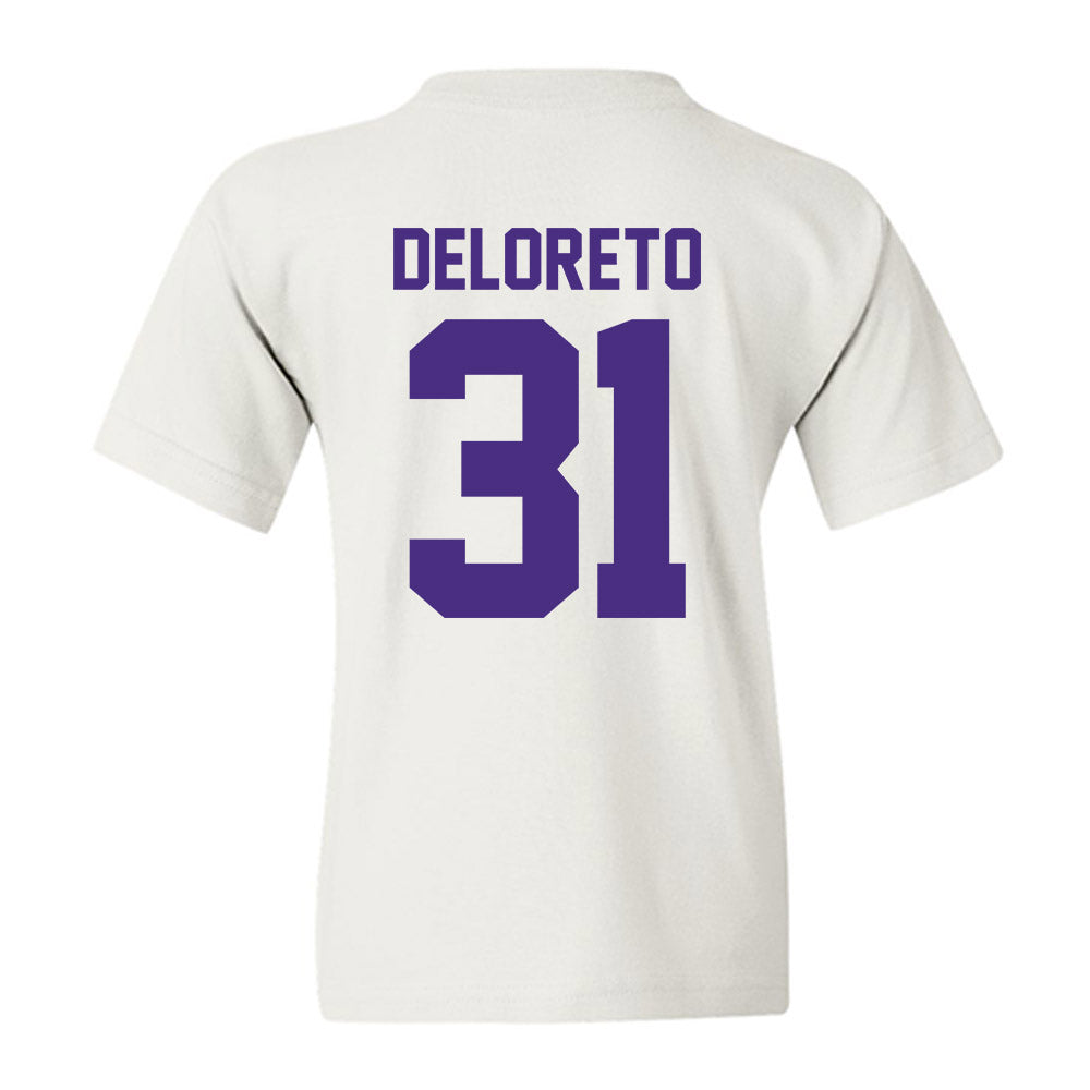 Northwestern - NCAA Baseball : Dominic DeLoreto - Youth T-Shirt-1