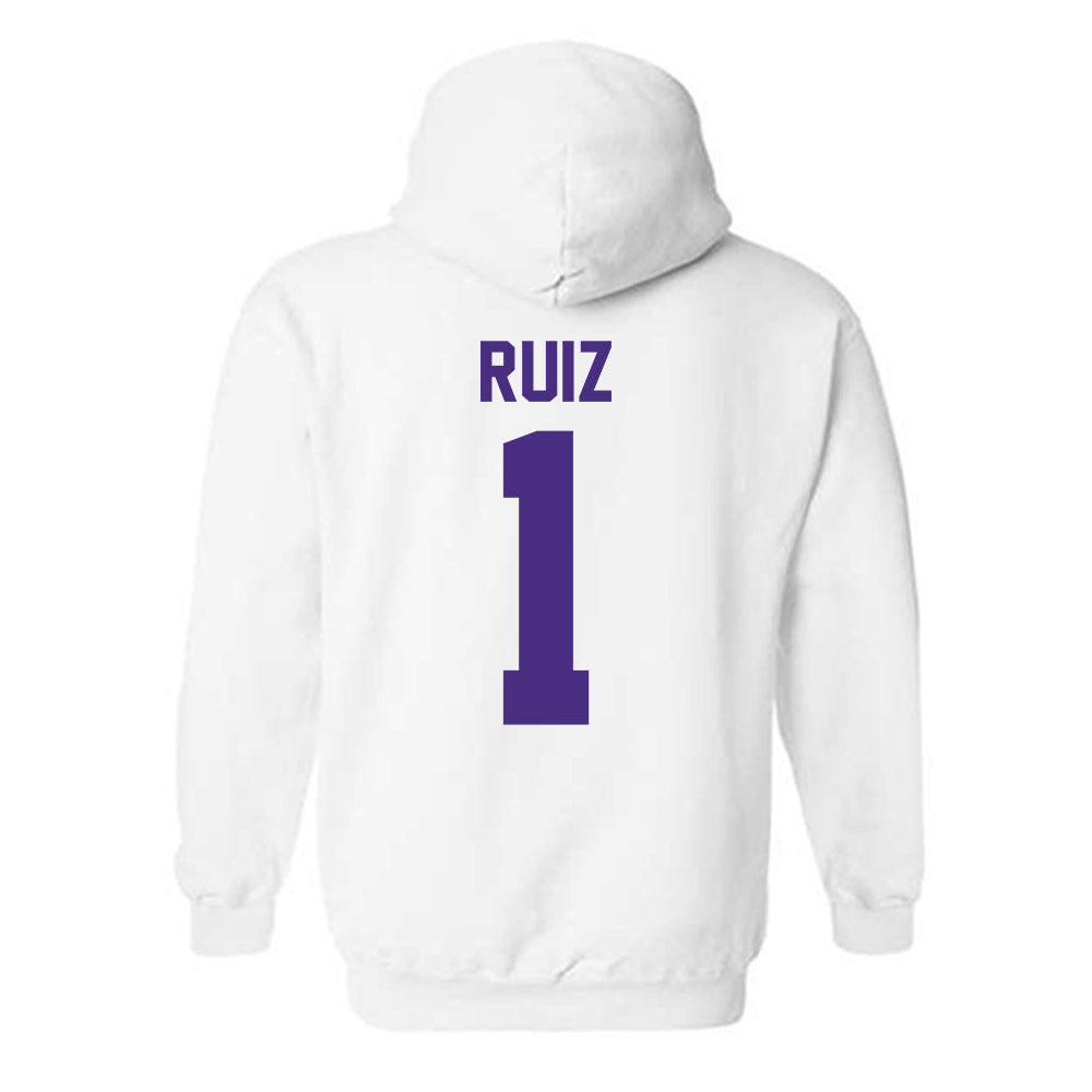 Northwestern - NCAA Baseball : Noah Ruiz - Hooded Sweatshirt-1