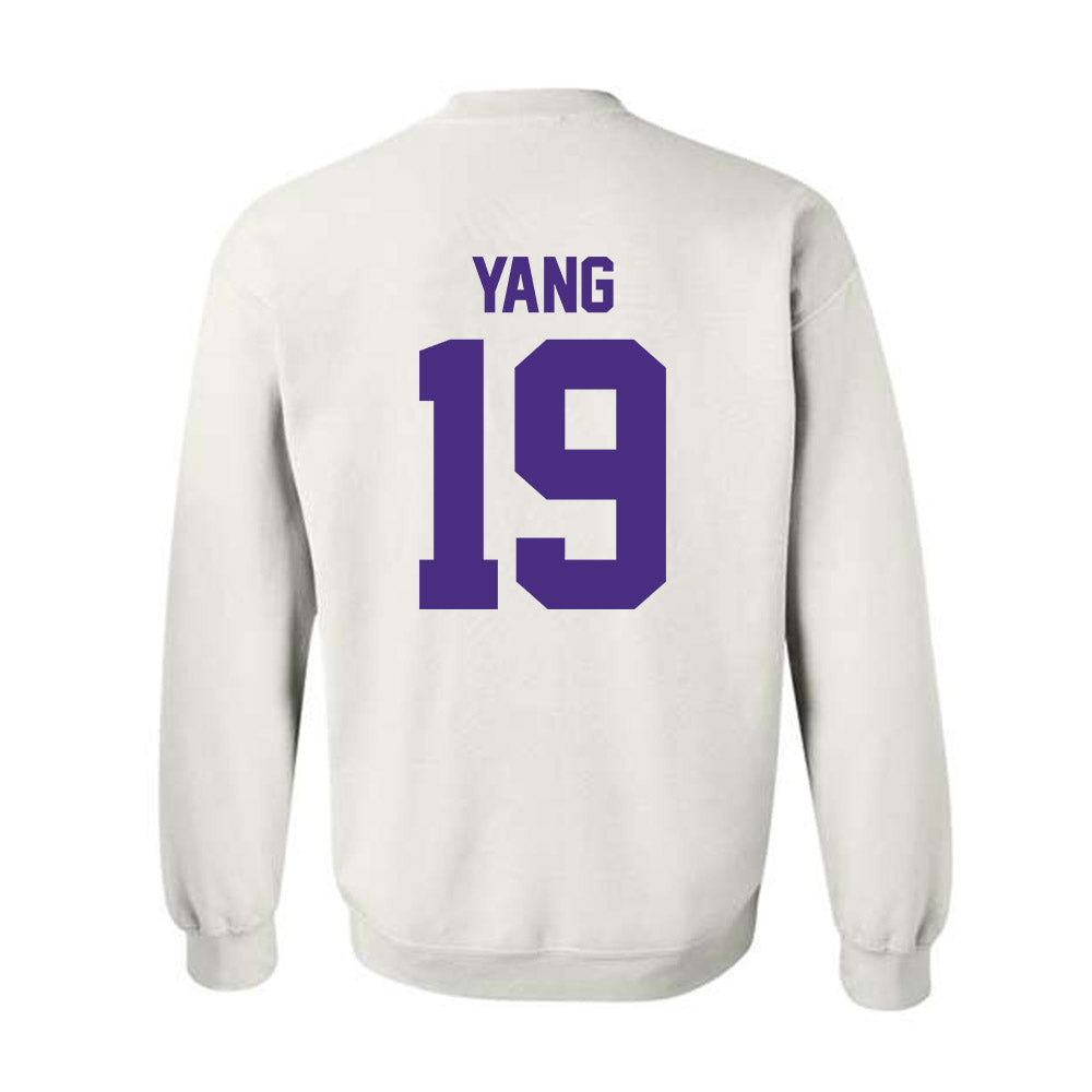 Northwestern - NCAA Baseball : Jake Yang - Crewneck Sweatshirt-1