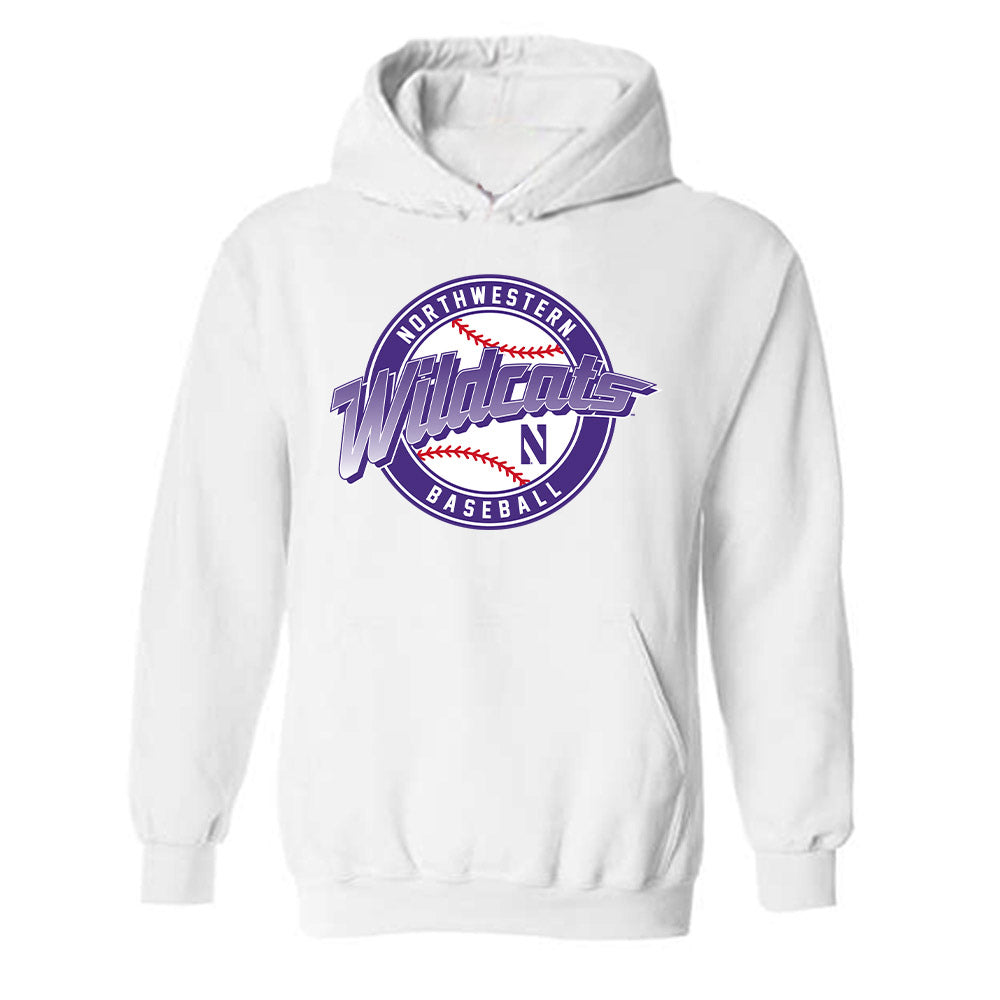 Northwestern - NCAA Baseball : Noah Ruiz - Hooded Sweatshirt-0