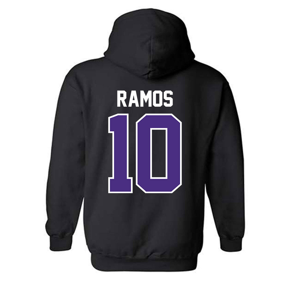 Northwestern - NCAA Baseball : Josh Ramos - Sports Shersey Hooded Sweatshirt