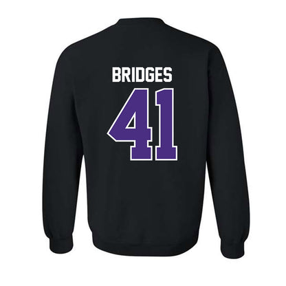 Northwestern - NCAA Baseball : Tommy Bridges - Crewneck Sweatshirt-1