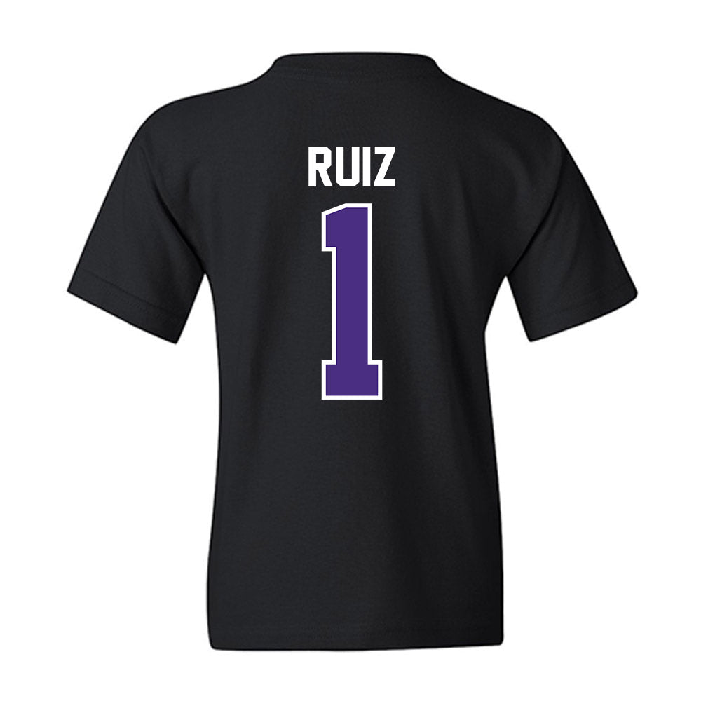 Northwestern - NCAA Baseball : Noah Ruiz - Youth T-Shirt-1