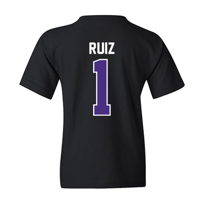 Northwestern - NCAA Baseball : Noah Ruiz - Youth T-Shirt-1