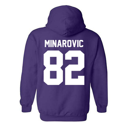 Northwestern - NCAA Softball : Grace Minarovic - Sports Shersey Hooded Sweatshirt-1