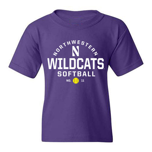 Northwestern - NCAA Softball : Gigi Ganje - Sports Shersey Youth T-Shirt-0
