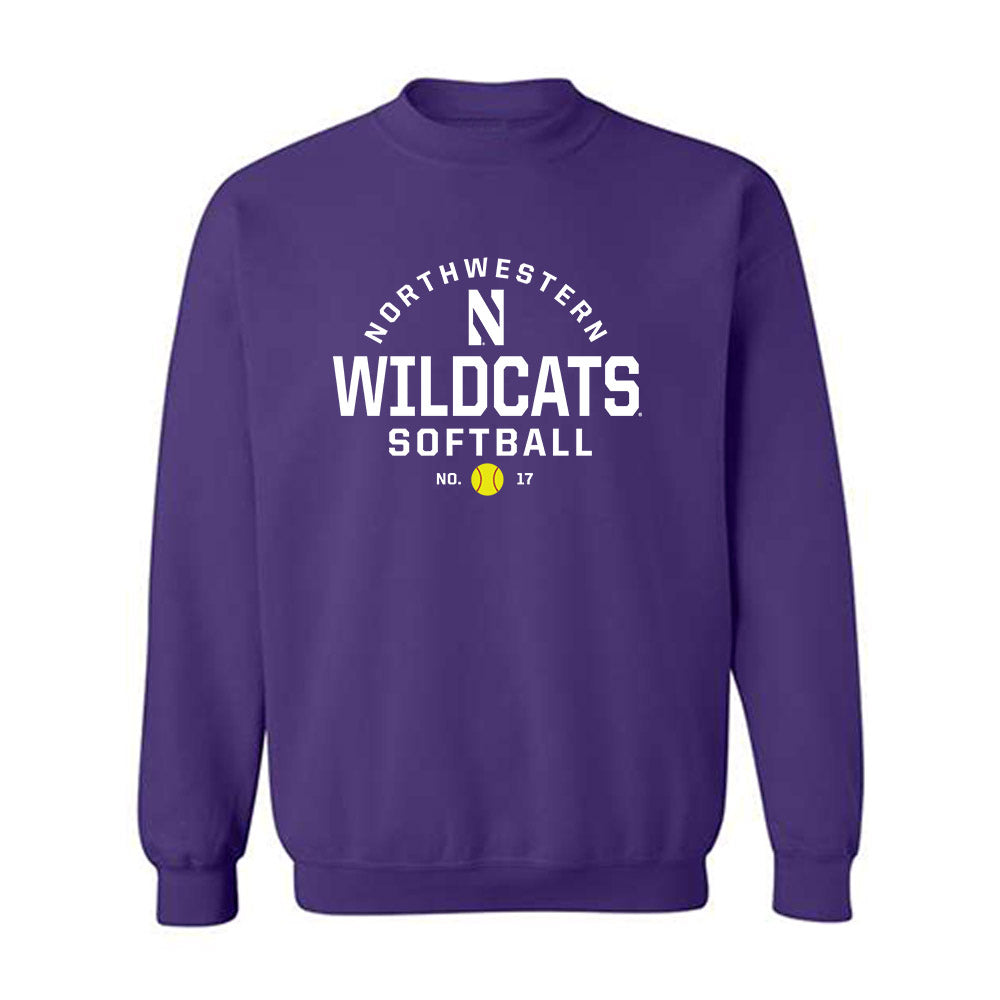 Northwestern - NCAA Softball : Emma Raye - Sports Shersey Crewneck Sweatshirt-0