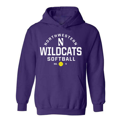 Northwestern - NCAA Softball : Renae Cunningham - Sports Shersey Hooded Sweatshirt-0