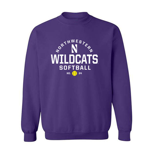 Northwestern - NCAA Softball : Marina Mason - Sports Shersey Crewneck Sweatshirt-0