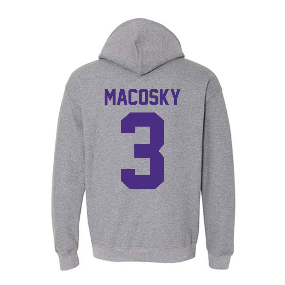 Northwestern - NCAA Softball : Laine Macosky - Sports Shersey Hooded Sweatshirt-1