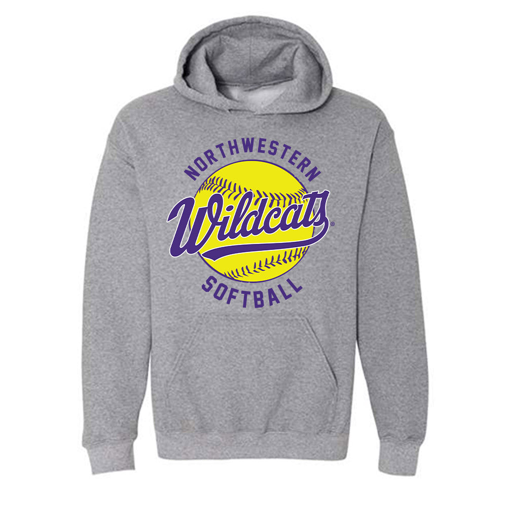 Northwestern - NCAA Softball : Hunter Lewis - Sports Shersey Hooded Sweatshirt-0