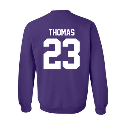 Northwestern - NCAA Women's Basketball : Tayla Thomas - Sports Shersey Crewneck Sweatshirt-1