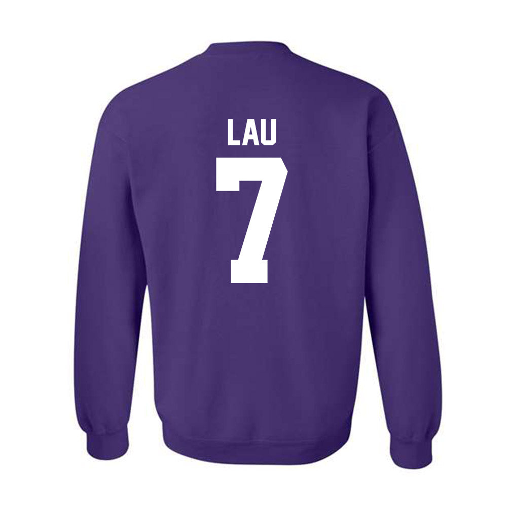 Northwestern - NCAA Women's Basketball : Caroline Lau - Sports Shersey Crewneck Sweatshirt-1