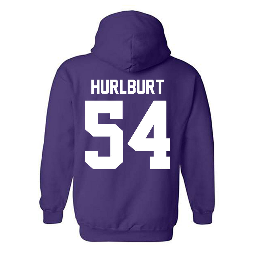 Northwestern - NCAA Men's Basketball : Gus Hurlburt - Sports Shersey Hooded Sweatshirt-1