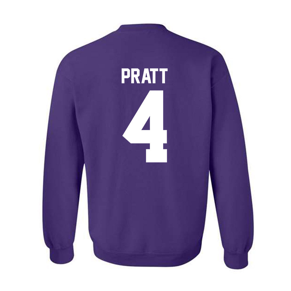 Northwestern - NCAA Men's Basketball : LA Pratt - Sports Shersey Crewneck Sweatshirt-1