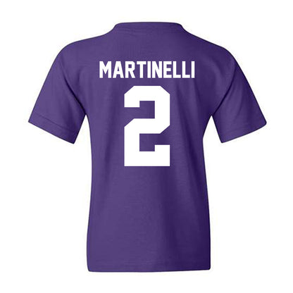Northwestern - NCAA Men's Basketball : Nick Martinelli - Sports Shersey Youth T-Shirt-1