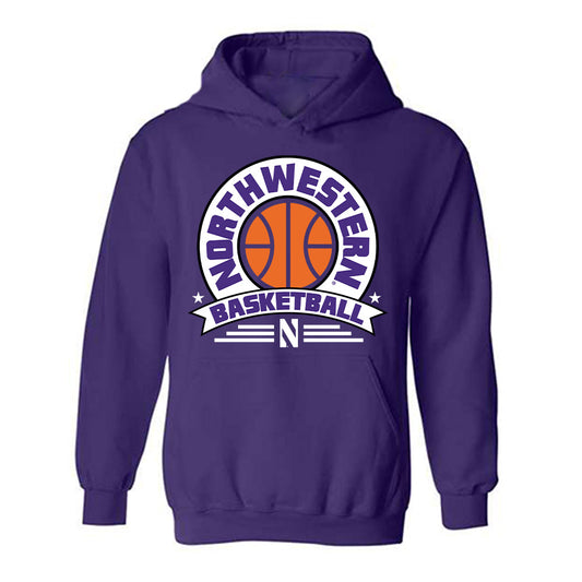 Northwestern - NCAA Men's Basketball : Gus Hurlburt - Sports Shersey Hooded Sweatshirt-0
