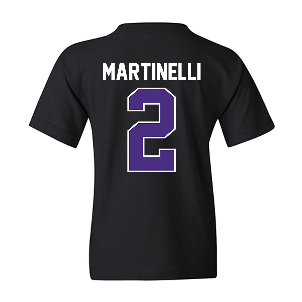Northwestern - NCAA Men's Basketball : Nick Martinelli - Sports Shersey Youth T-Shirt-1