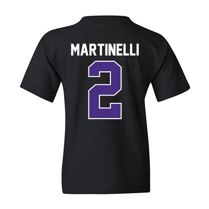 Northwestern - NCAA Men's Basketball : Nick Martinelli - Sports Shersey Youth T-Shirt-1