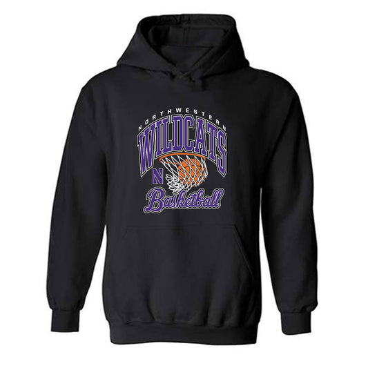 Northwestern - NCAA Women's Basketball : Caroline Lau - Sports Shersey Hooded Sweatshirt-0