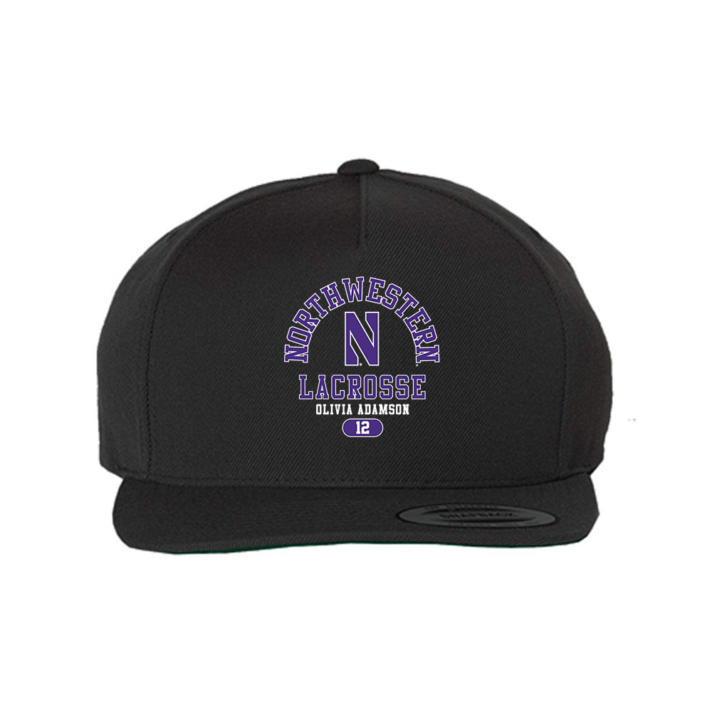 Northwestern - NCAA Women's Lacrosse : Olivia Adamson - Snapback Hat-0