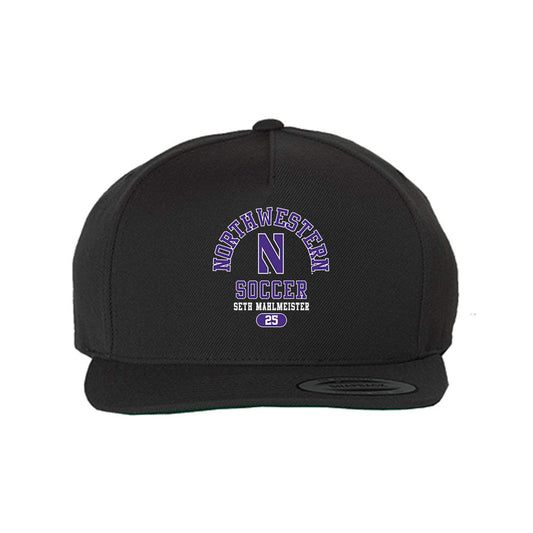 Northwestern - NCAA Men's Soccer : Seth Mahlmeister - Snapback Hat-0