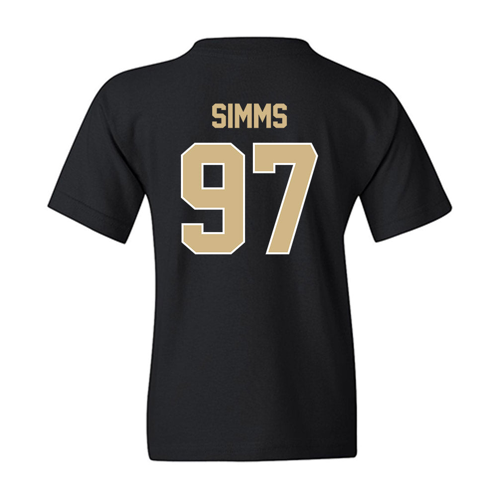Purdue - NCAA Football : Wisdom Simms - Classic Shersey Youth T-Shirt-1