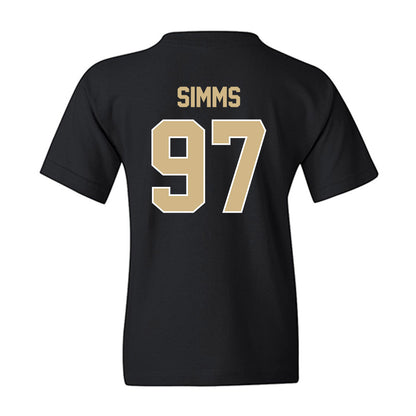 Purdue - NCAA Football : Wisdom Simms - Classic Shersey Youth T-Shirt-1